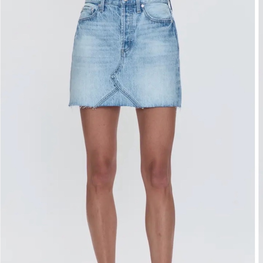 Pistola Light Blue Mini Skirt